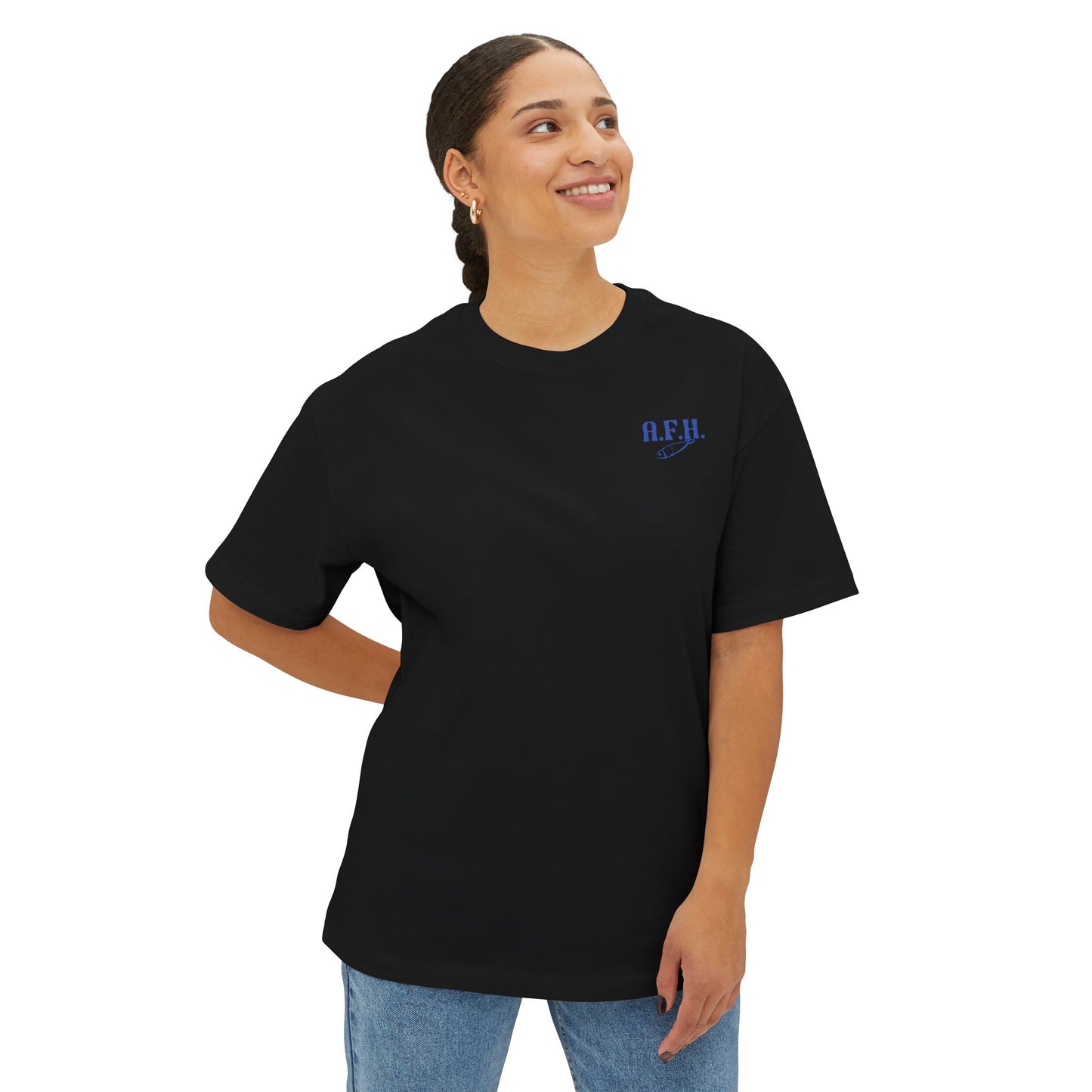 Ocean-Inspired Unisex Boxy Tee, Relaxed Fit Graphic T-Shirt for Beach Lovers, Summer Wardrobe Essential, Gift for Adventurers